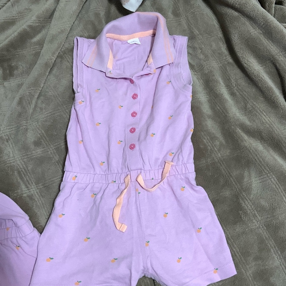 Shortalls with button up flowers and pop buttons to fasten shorts